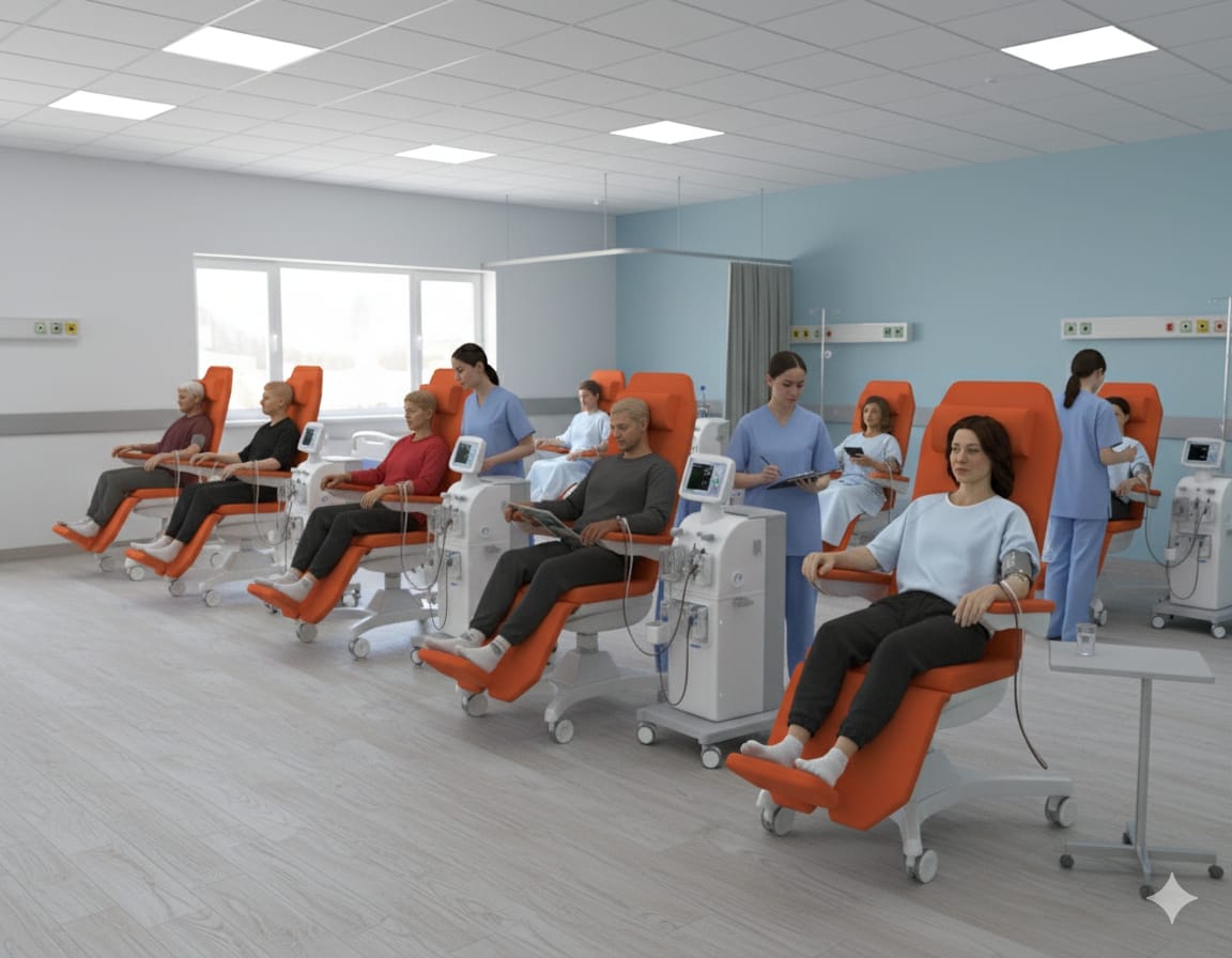 Erpomed ICON-500 Electrical Dialysis and Chemotherapy Chair